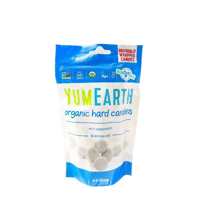 Kẹo bạc hà hữu cơ Yumearth  93,6g - hard candy with peppermint flavour