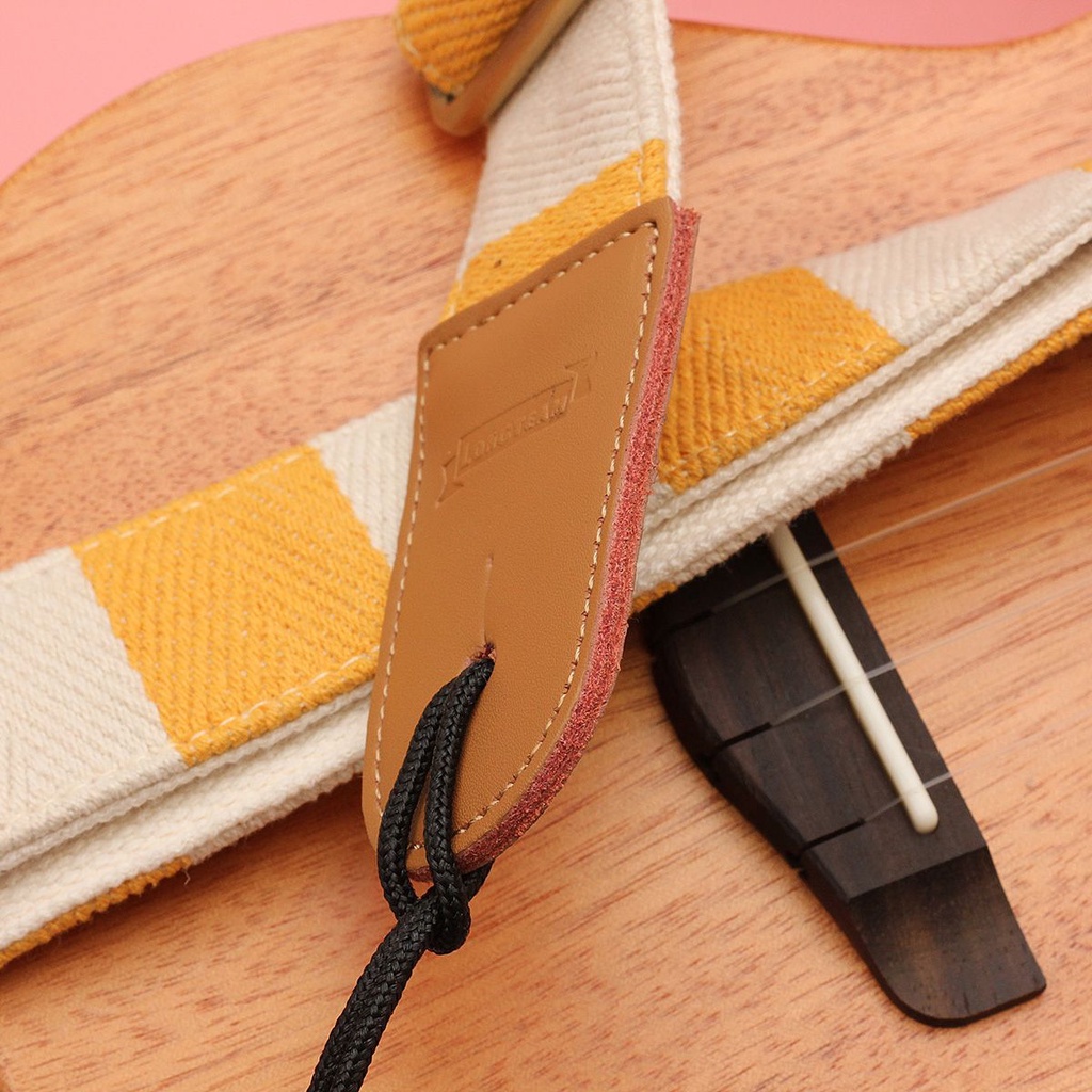 Dây Đeo Đàn Ukulele Bằng Da Cotton 2 Màu Tùy Chọn