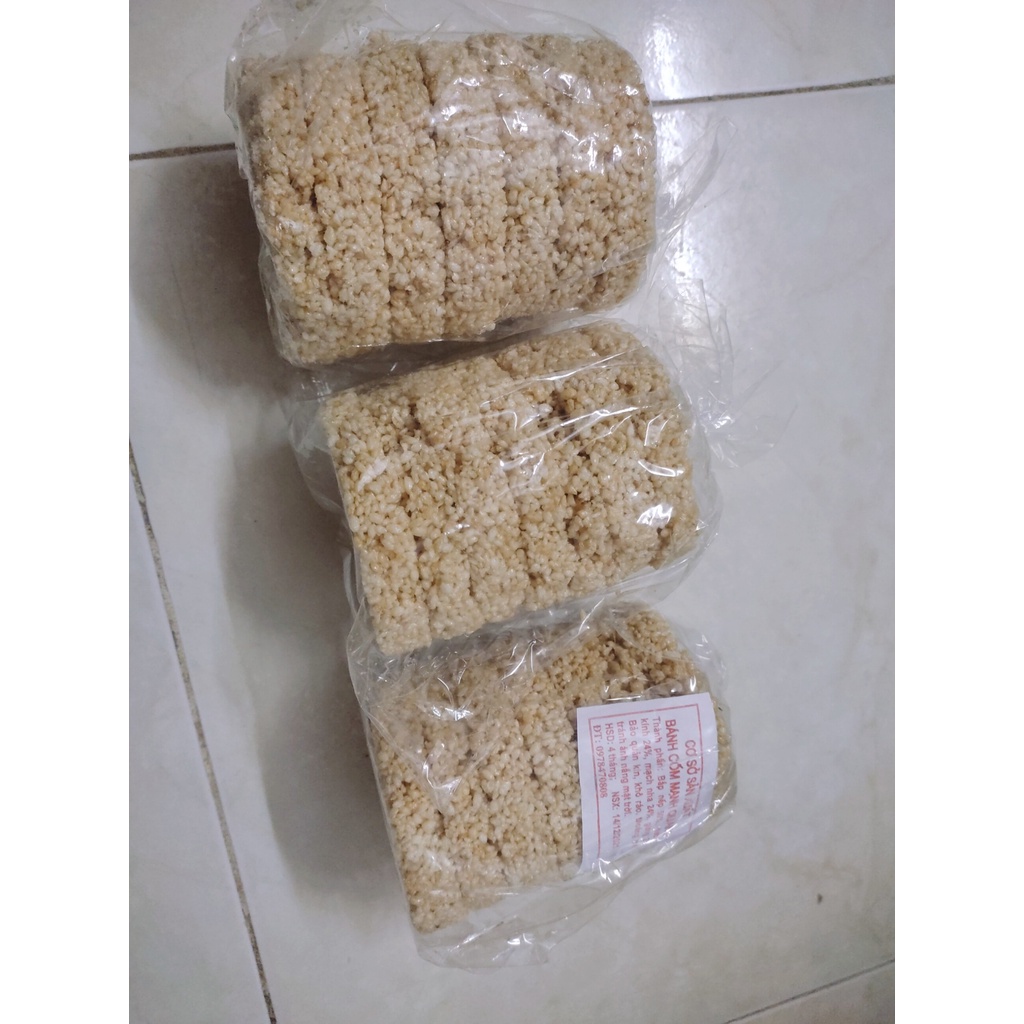 Gói bỏng cốm gạo hình đĩa thơm ngon giòn tan gói 7 miếng