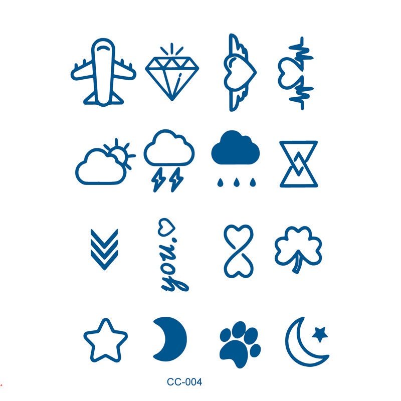 Hình Xăm Dán Tạm Thời Chống Nước Lâu Trôi 15 Ngày