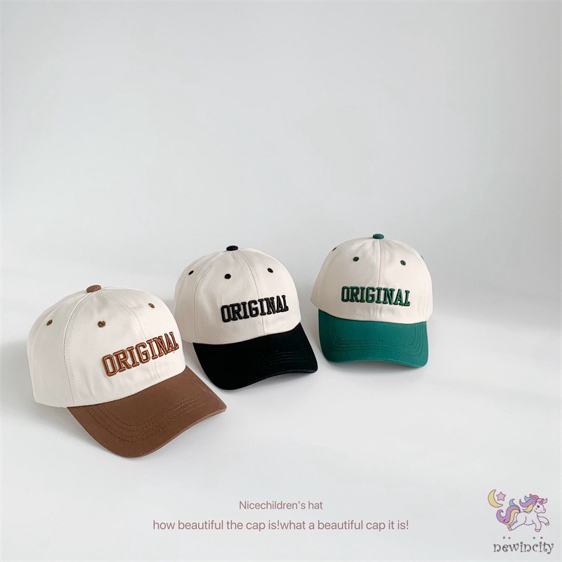 Mũ Lưỡi Trai Màu Sắc Retro Phong Cách Hàn Quốc Cho Bé