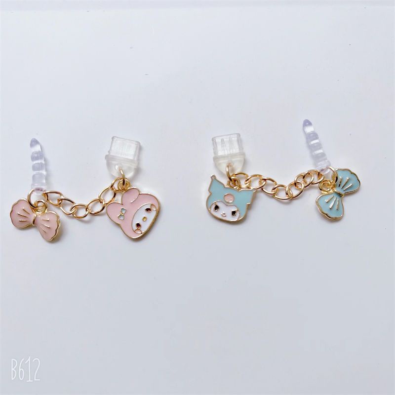 Nút Cắm Chống Bụi Kiểu Dáng Hoạt Hình Dễ Thương Trang Trí Điện Thoại Di Động