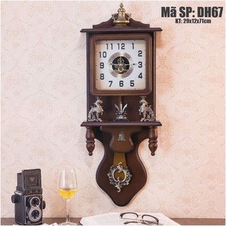 Đồng hồ treo tường quả lắc phong cách Bắc Âu DH67