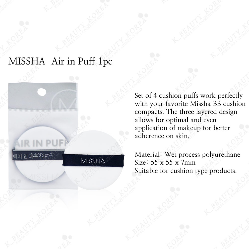 1 Mút Trang Điểm MISSHA Air Cushion Chất Lượng Cao