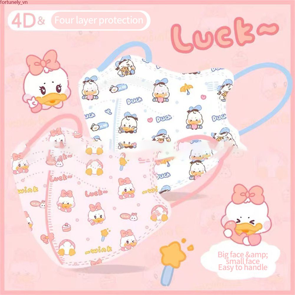 10 Chiếc Khẩu Trang 4d Người Lớn Mặt Nạ Hoạt Hình Dễ Thương 4 Lớp Linabell Disney Kuromi Stellalou Linabell Pochacco Psyduck Cinnamon Winnie The Pooh Snow White