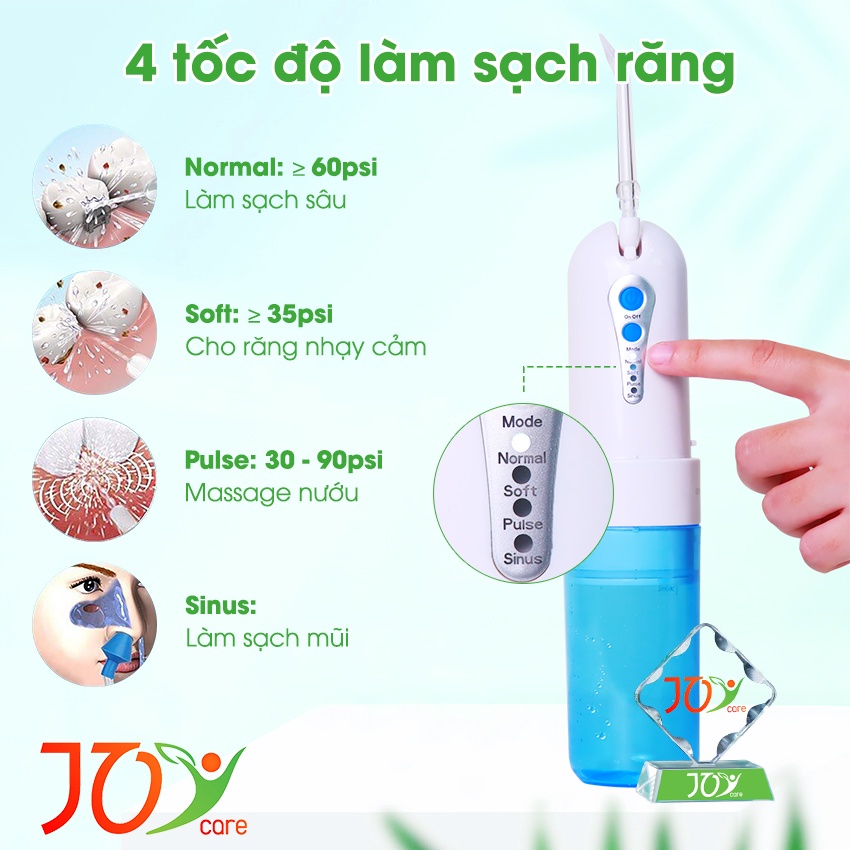 Máy tăm nước cầm tay gấp gọn HN-N15 dùng liên tục 15 ngày không cần sạc lại | BigBuy360 - bigbuy360.vn