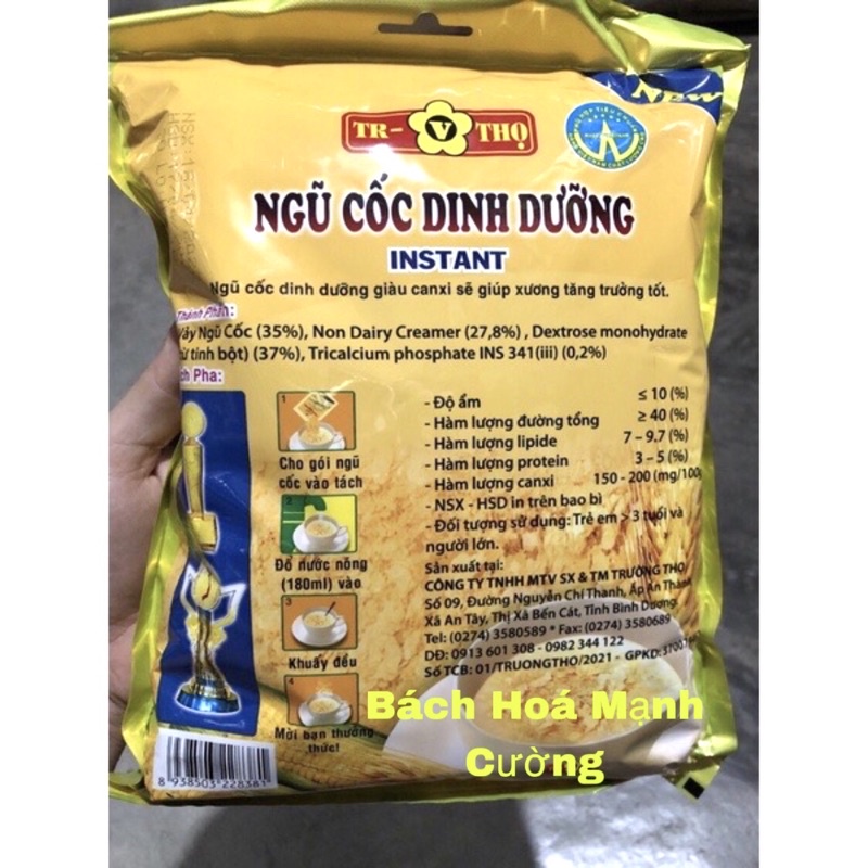 Bột ngũ cốc dinh dưỡng Trường Thọ 1 bịch 20 gói x 24g thơm ngon giàu canxi.(hsd:16/06/2024)