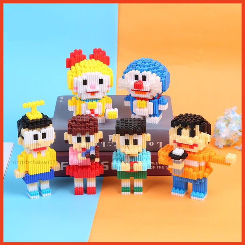 Mô Hình Lắp Ráp Doraemon 3D Mini Nhân Vật Hoạt Hình Đáng Yêu Nobita, Chaien, Xuka, Xeko, Doremi, Cho Bé Trai Và Bé Gái