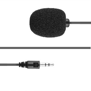 Portable Size External 3.5mm Clip-on Lapel Lavalier Microphone For PC Laptop