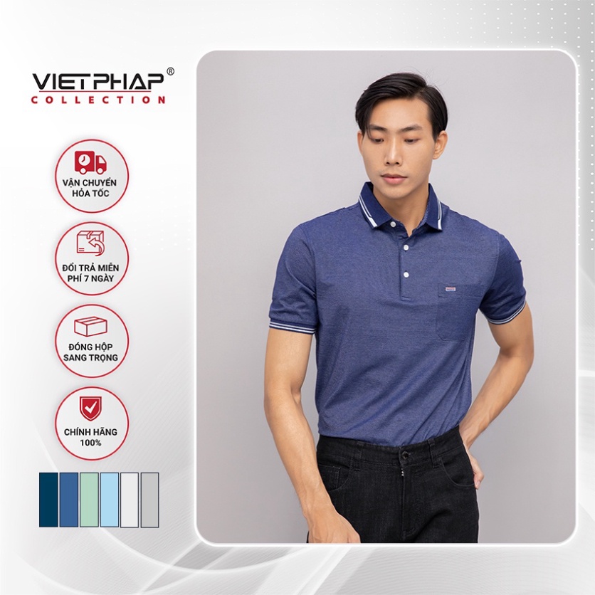 Áo Thun Milan Sọc Nhí Cao Cấp VIỆT PHÁP / Form Luxury - Chất liệu cotton co dãn và thấm hút mồ hôi tốt 30758