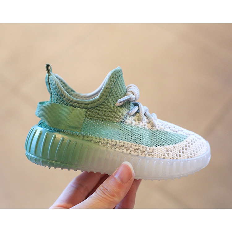 Giày Sneaker Đế Mềm Phối Lưới Thoáng Khí Thời Trang 2023 Cho Bé Trai Và Gái