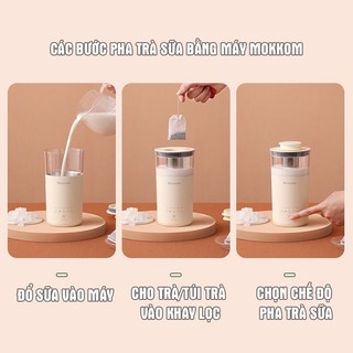 Máy pha cà phê, pha trà sữa tự động MOKKOM 350ml