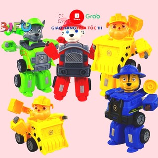 Đồ chơi Chó Cứu Hộ, đồ chơi chó cứu hộ biến hình 2 trong 1, biến hình oto và robot (đóng túi)