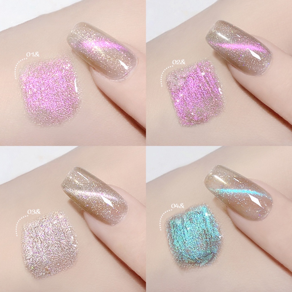 Lọ Nước Sơn Móng Tay Gel UV Keo Sơn Móng Tay Màu Mắt Mèo Chuyên Dụng Cho Nữ