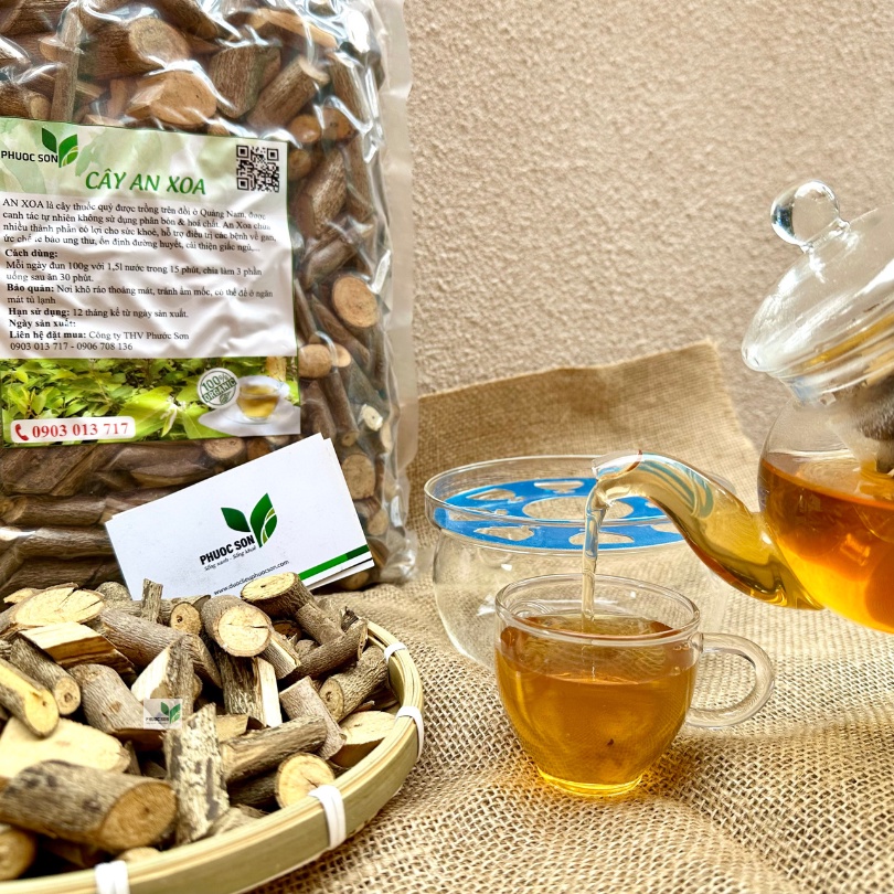 1Kg Thân Lá  An Xoa Khô 100% Tự Nhiên - Thảo Dược Mát Gan, Giải Độc, Thanh Nhiệt Cơ Thể - THV Phước Sơn