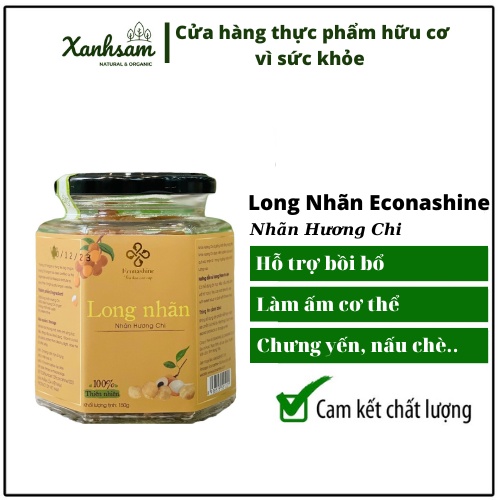 Long Nhãn Econashine 100% thiên nhiên 150gr - Xanhsam Organic