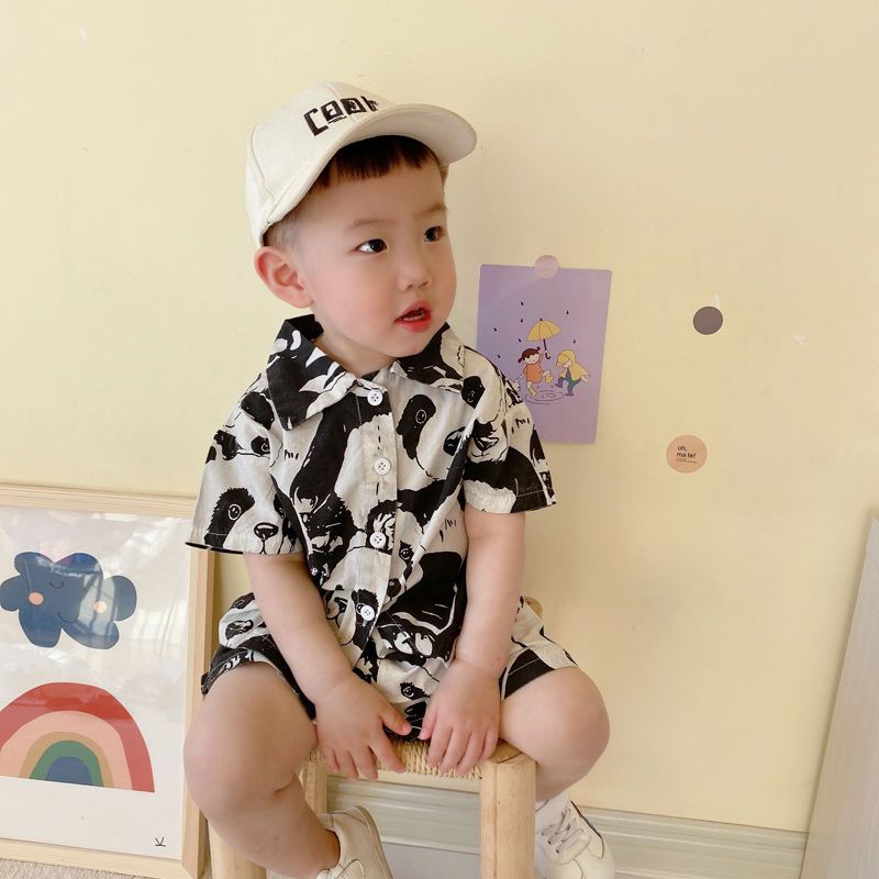 Bộ Đồ Thời Trang Mùa Hè 2023 Hai Món Phong Cách Hàn Quốc Cho Bé Trai