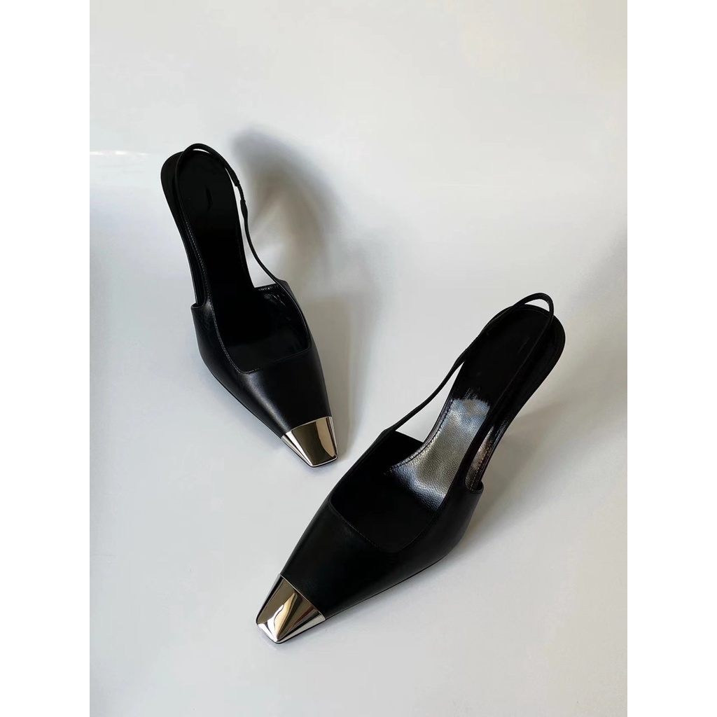 Giày Cao Gót Mũi Vuông Bằng Da Bóng Quyến Rũ Thời Trang Cho Nữ