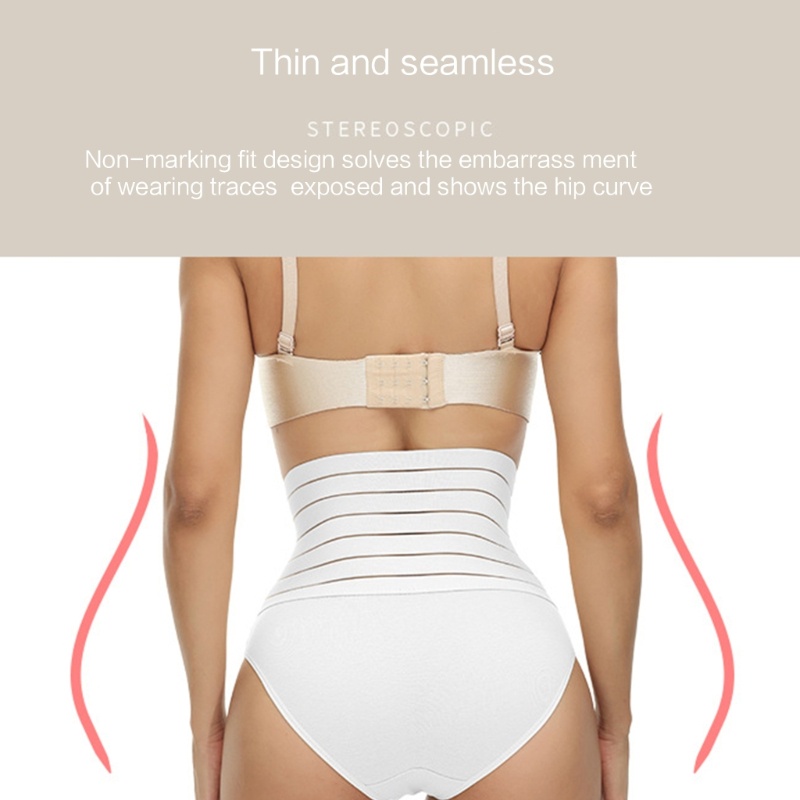 Xiangbao Quần Lót Lưới Không Đường May Lưng Cao Định Hình Eo Cao Kiểm Soát Bụng Cho Nữ