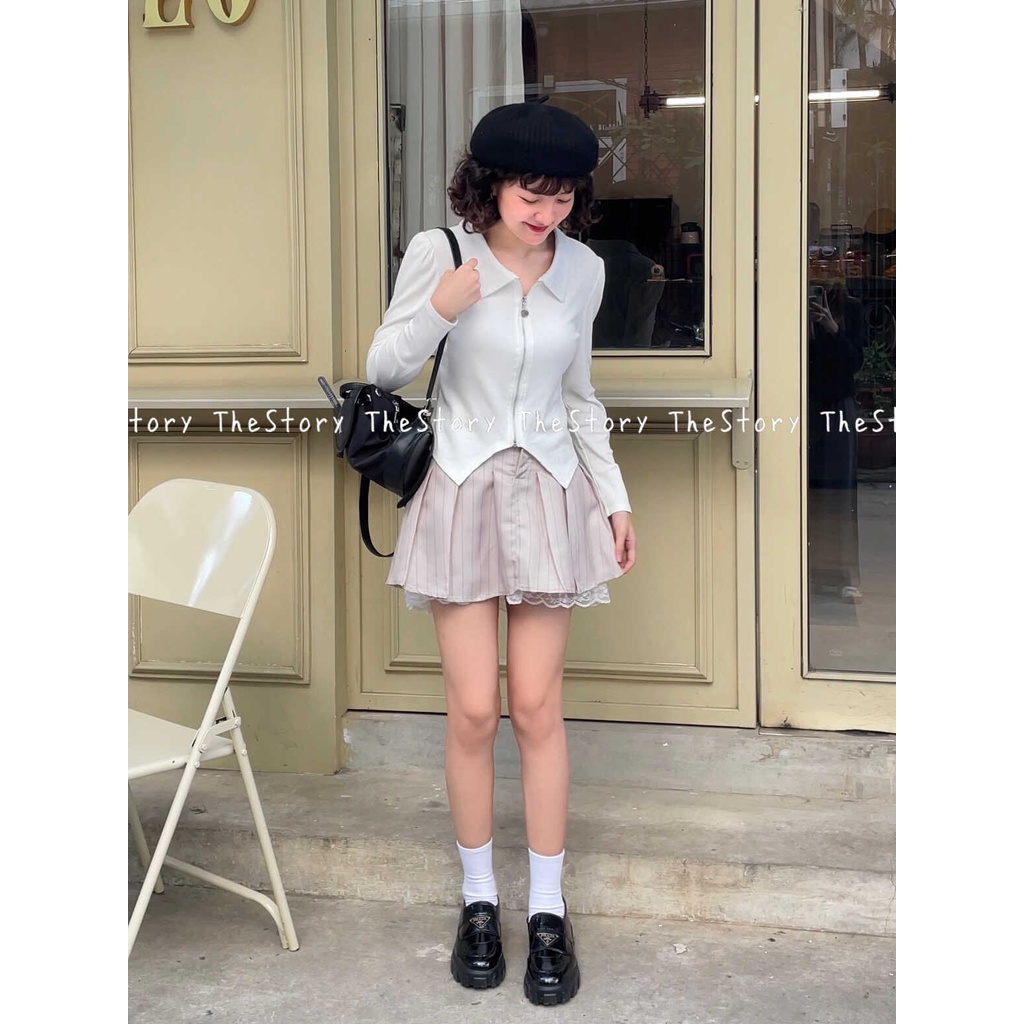 Áo polo zip tăm  A2802