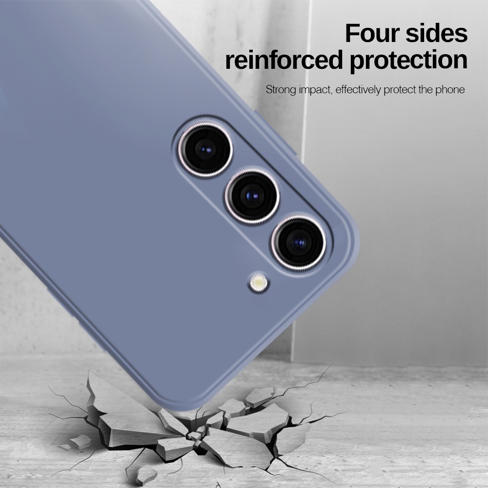 Camera Shell Shockproof Case Square Liquid Phone Cover For Samsung Galaxy S23 Ultra S22 plus s23+