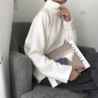 Áo len cổ cao dáng rộng <5 màu_order>