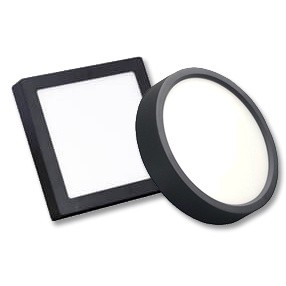 Đèn ốp trần trang trí viền đen- đền ốp nổi vuông - đèn ốp nổi tròn 18w - 24w ánh sáng trắng