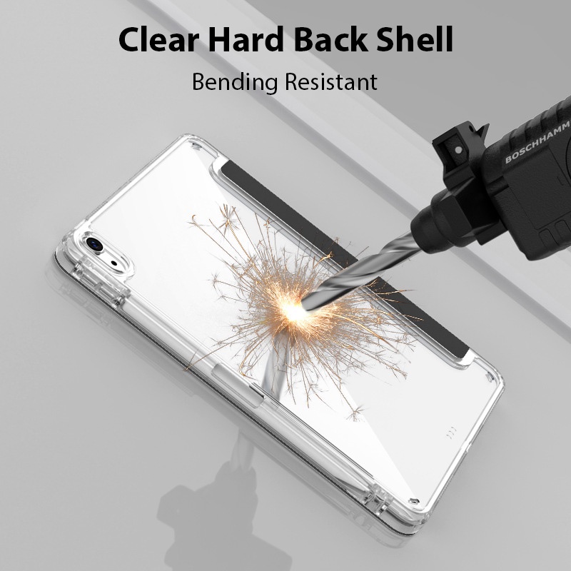 Bao Da Máy Tính Bảng Cứng Màu Pha Lê Cho iPad 10.2 10.9 inch iPad Pro 11 Pro 12.9 Air 5 Air4 Mini 6