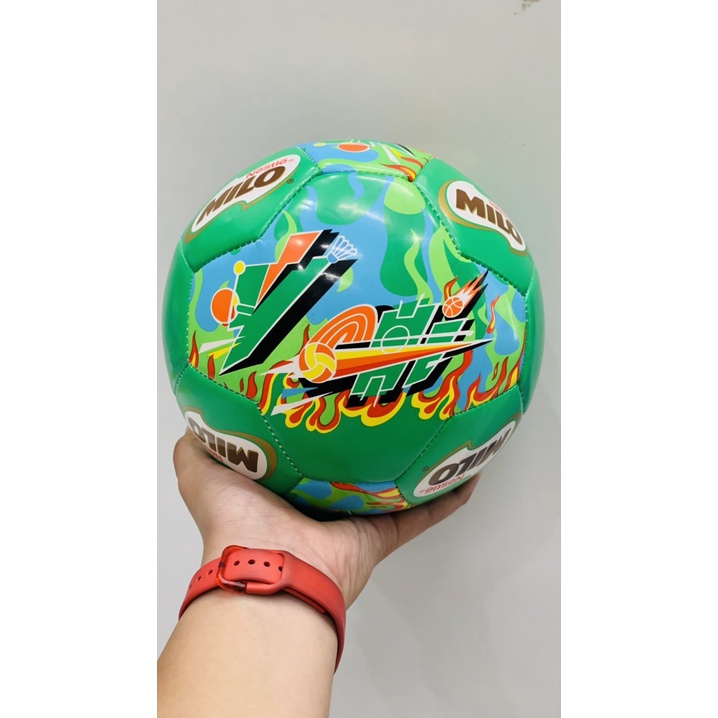 BANH ĐÁ BÓNG MILO SIZE 4 22CM CHO BÉ-  CHẤT LIỆU DA CAO CẤP