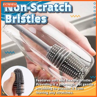 Cọ silicone cán dài vệ sinh bình thủy tinh / bình nước tiện dụng