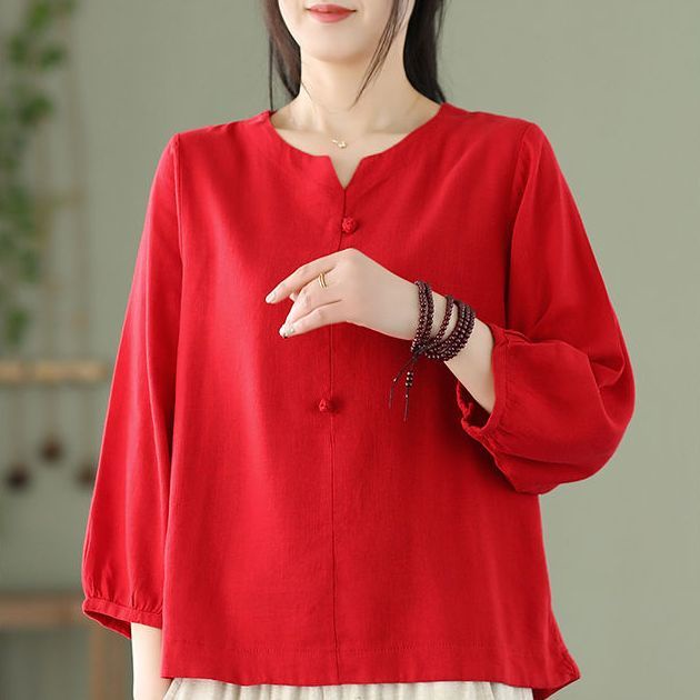 Áo Thun Ba Lỗ Vải Lanh Cotton Cổ Tròn Màu Trơn Thời Trang Xuân Hè Mới M-4xl2023