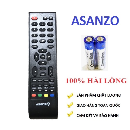 Điều khiển tivi asanzo LCD có nút trái tim hàng tốt, độ mới 100%
