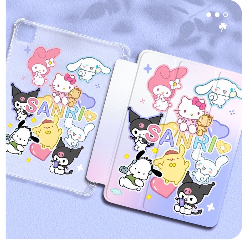 Sanrio Ốp Máy Tính Bảng pc Có Ngăn Đựng Bút Cho ipad gen8 gen9 gen10 air5 air4 air1 / 2 Mini 4 5 ipad pro 2021
