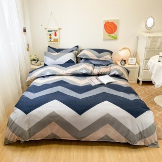 Bộ Ga Giường 5 Món (Hình Thật) Chần Bông Ô Xám Xanh Đẹp Cotton Cực Sang M2*2M-M4*2M- M6*2M-M8*2M