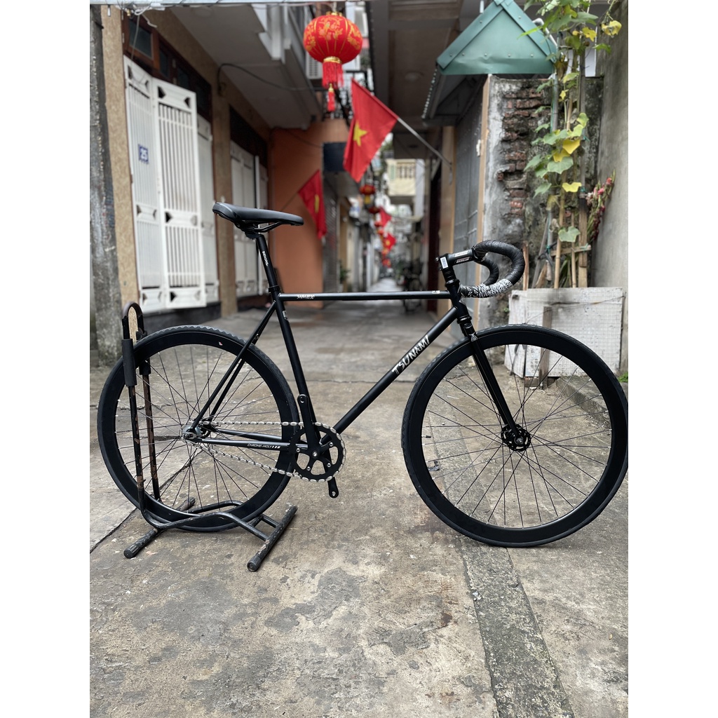 Xe đạp fixed gear Tsunami cao cấp, mẫu đẹp, độc, lạ.