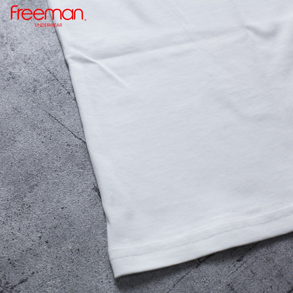 Áo lót nam cổ tròn, tay ngắn, chất liệu cotton thấm hút mồ hôi tốt Freeman TSF601