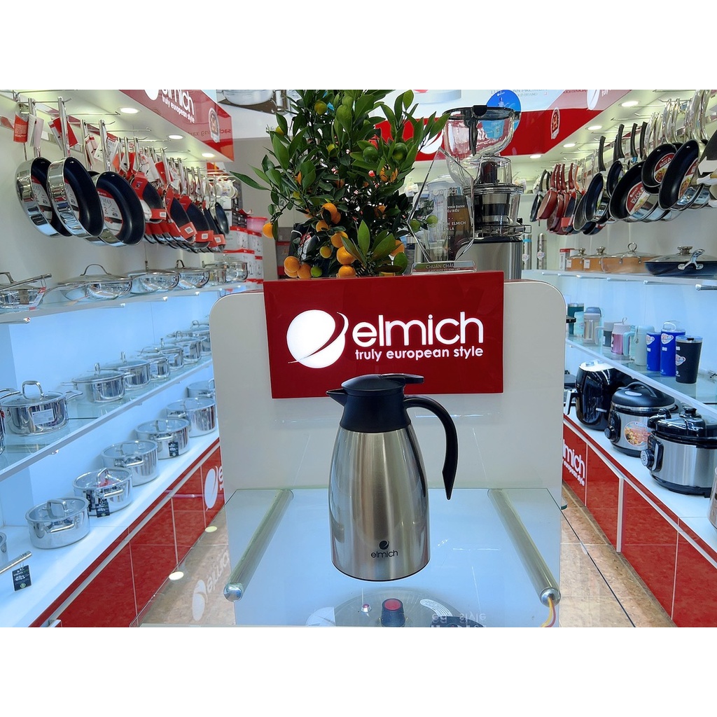 Bình giữ nhiệt gia đình inox 304 Elmich EL-8338 thể tích 1500ml