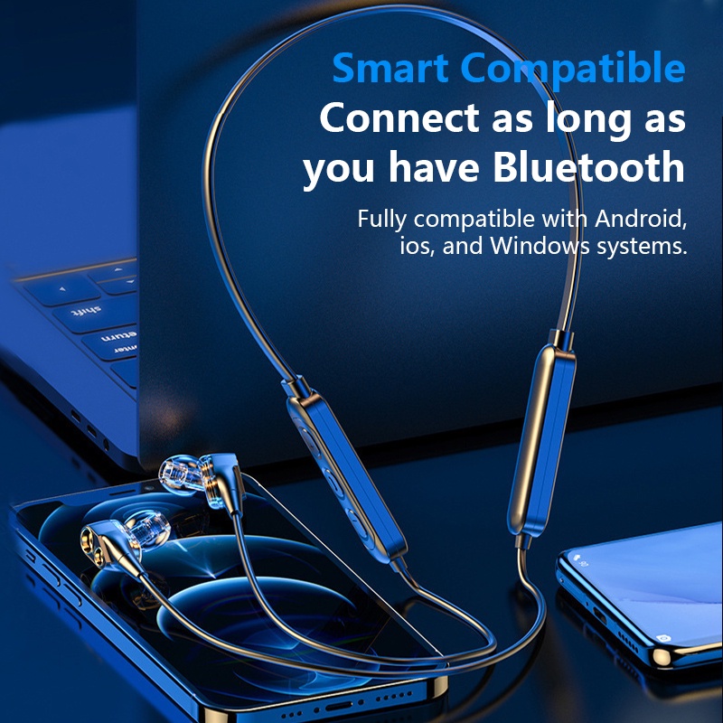 Bộ Tai Nghe Thể Thao Không Dây Bluetooth 5.2 TWS IPX9 Chống Nước Có Mic