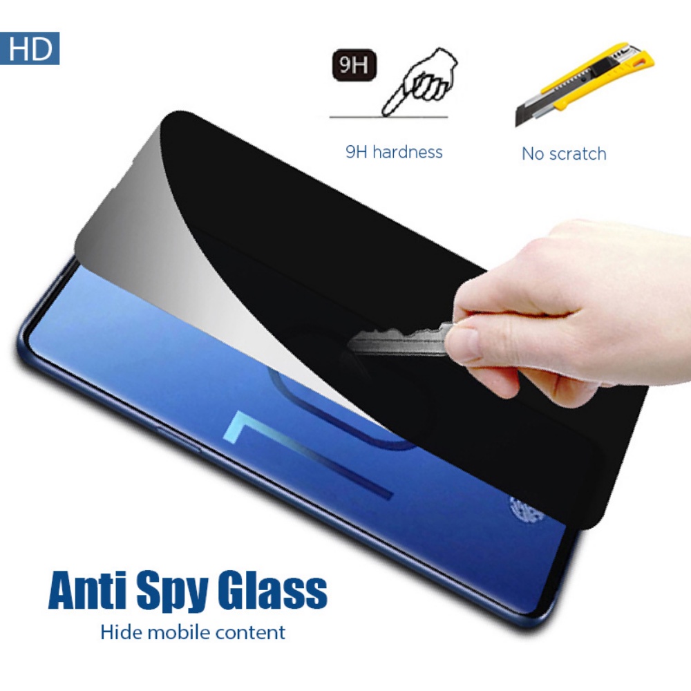 Kính Cường Lực Bảo Vệ Màn Hình Chống Nhìn Trộm Cho Samsung A9 A8 A6 Plus A7 Samsung S20 Lite FE S10 Lite