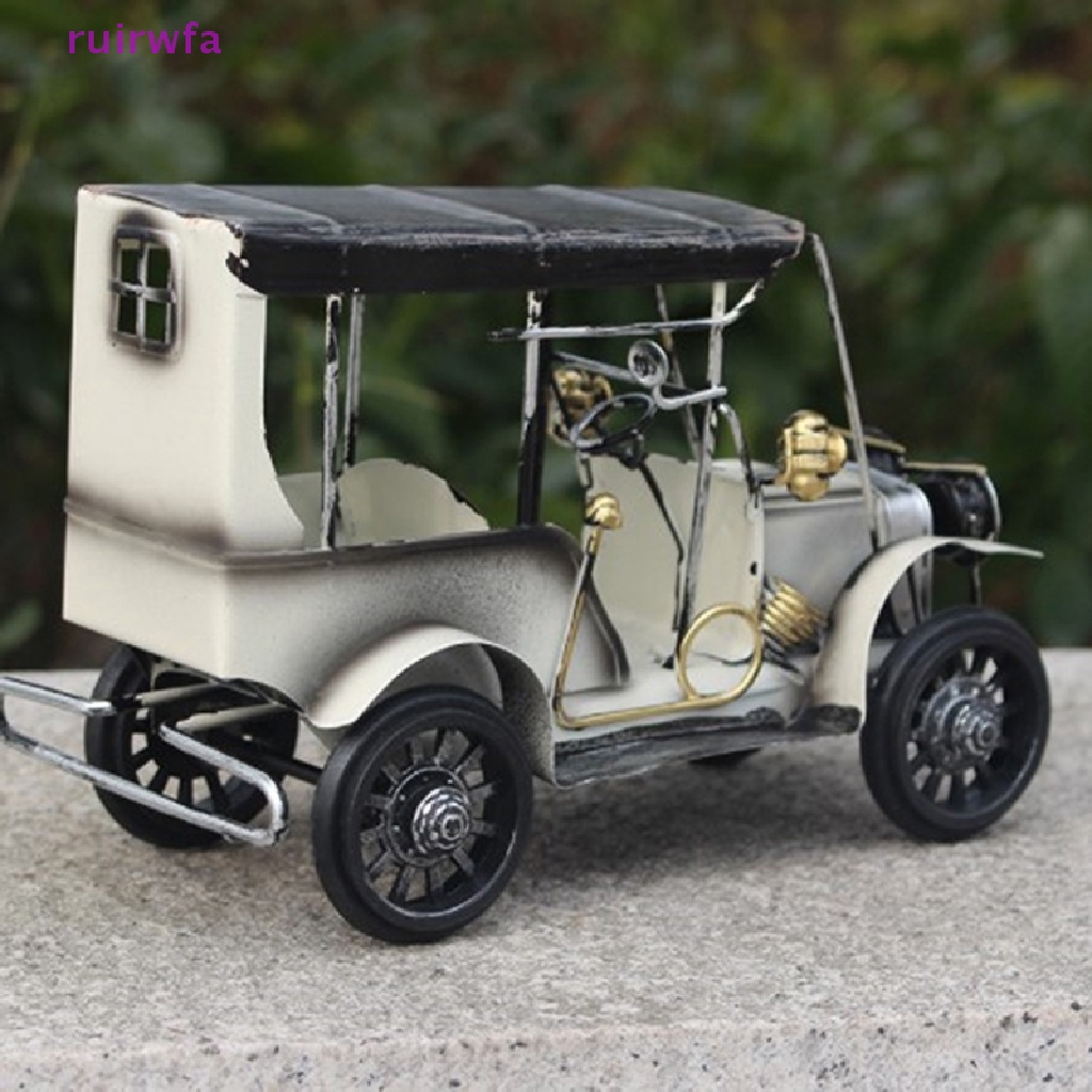 Đồ trang trí Xe Ô Tô Cũ Bằng Sắt Phong Cách Vintage Làm Quà Tặng Cho Bé Mới