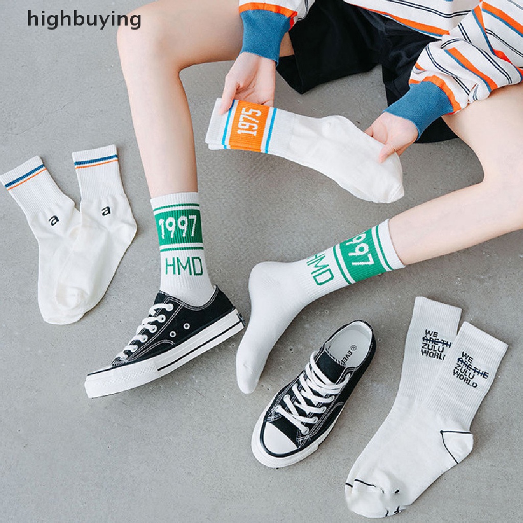 Đôi Vớ Cotton Phong Cách Hip Hop Đường Phố Hàn Quốc 1997 Cho Nữ