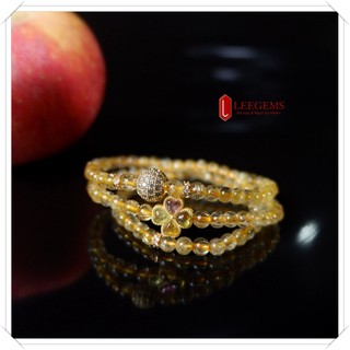  CHUỖI VÒNG TAY THẠCH ANH TÓC VÀNG CỰC ĐẸP SIZE 05 LI DÀNH CHO NỮ MỆNH THỔ - MỆNH KIM 