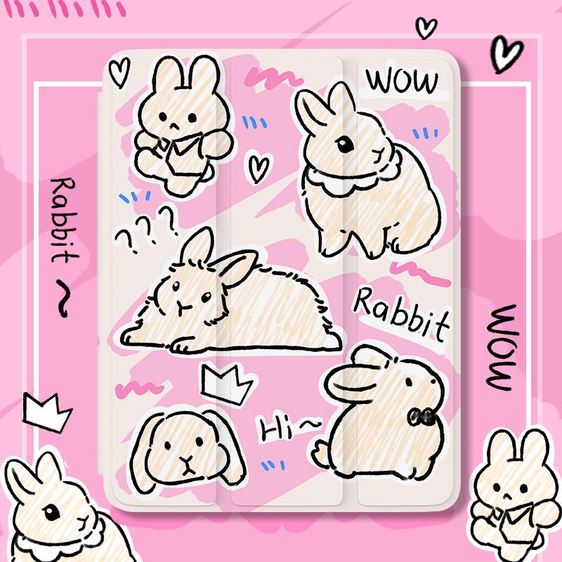 Ốp Máy Tính Bảng Mềm Hình Cún Dễ Thương Có Ngăn Đựng Bút Cho iPad Gen10 Pro11 "Pro12.9" 2022 Air4 / Air5 Gen7 / 8 / 9 mini6