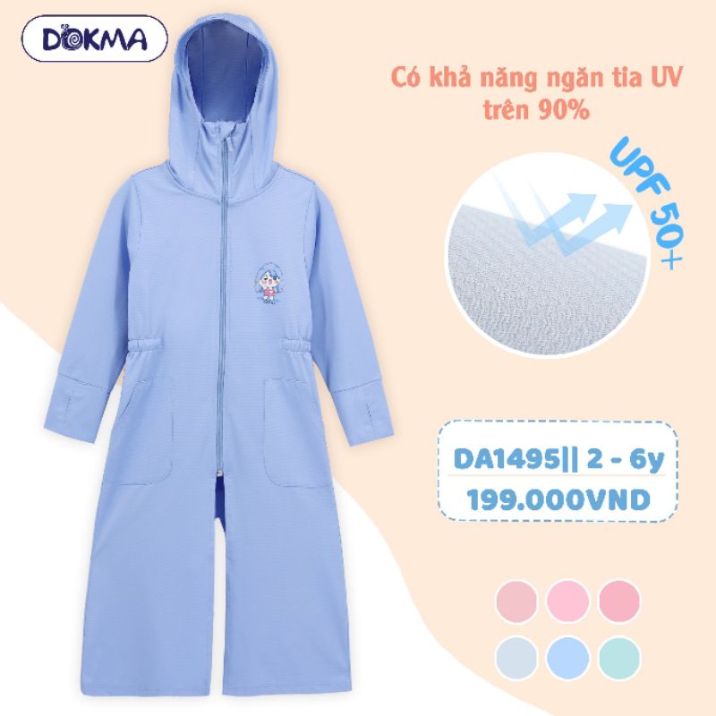 Áo chống nắng dáng dài Dokma 2-6Y