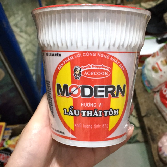 Linhmart- Mì Tôm Modern Ăn Liền Các Vị Dạng Ly