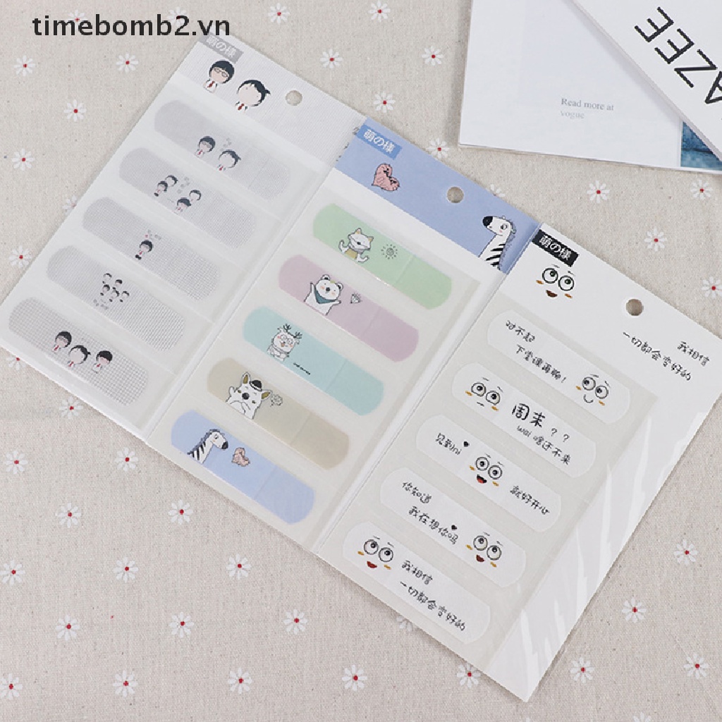 Bộ 5 Băng Cá Nhân Chống Thấm Nước Họa Tiết Hoạt Hình Cho Bé