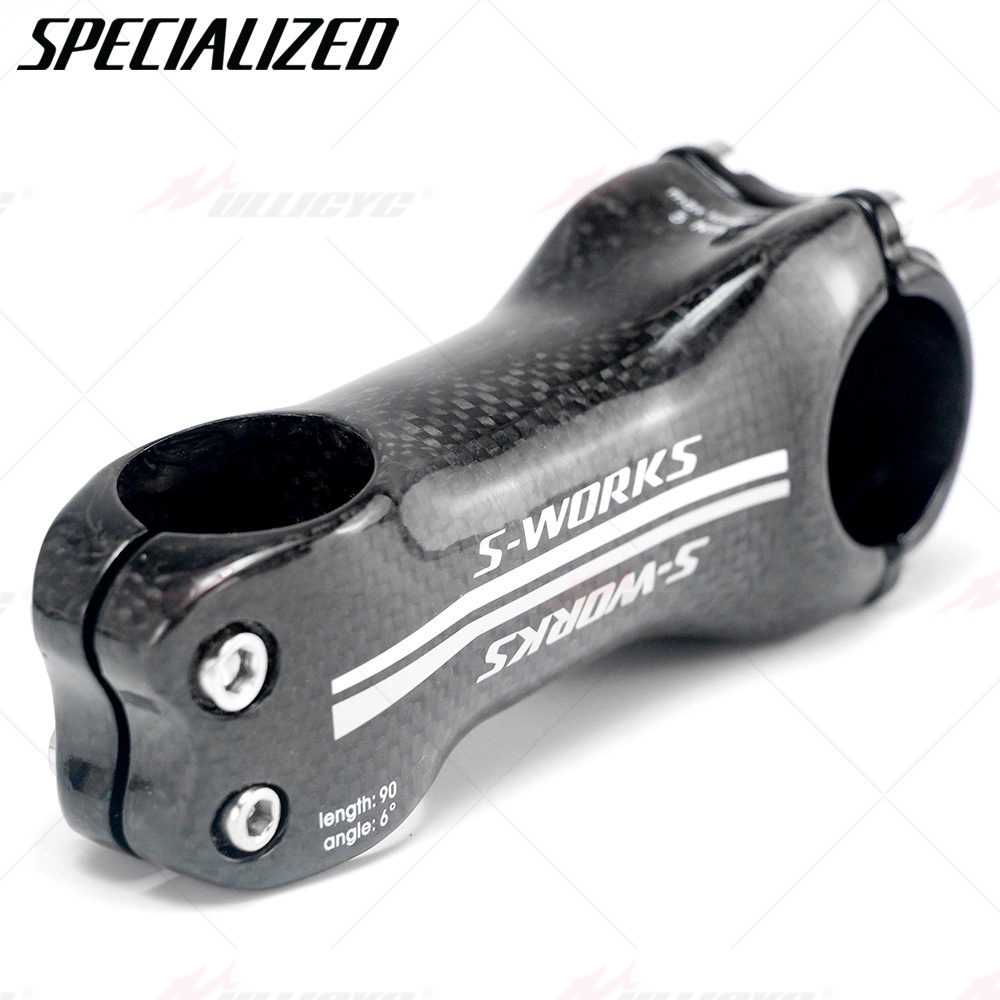 Trục Ghi Đông Xe Đạp Leo Núi Bằng Sợi carbon Góc 6 / 17 Độ 60 / 70 / 80 / 90 / 100 / 110 / 120mm