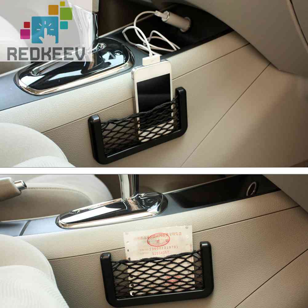 Túi Lưới Đựng Điện Thoại Trên Xe Hơi Giá Đỡ