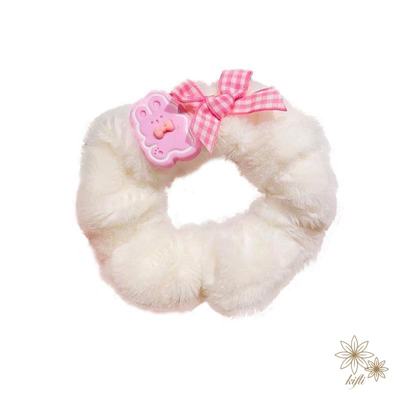 Dây Cột Tóc Lông Nhung Dễ Thương Xinh Xắn Dành Cho Nữ