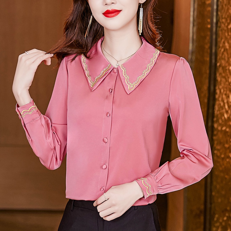 Áo Sơ Mi VảI Satin Cao CấP Tay DàNh Cho MùA Xuân 2023